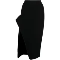 maticevski jupe mi-longue à design asymétrique - noir