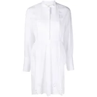 marant étoile robe-chemise rheana en broderie anglaise - blanc