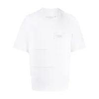 feng chen wang t-shirt à patch logo - blanc