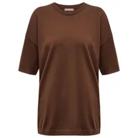 12 storeez t-shirt à effet épaules tombantes - marron