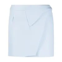 wardrobe.nyc minijupe asymétrique à taille haute - bleu
