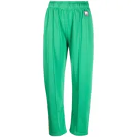 wales bonner pantalon de jogging à patch logo - vert