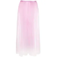 noir kei ninomiya jupe en tulle à taille haute - rose