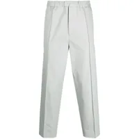jil sander pantalon plissé à taille élastique - gris