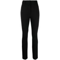 sportmax pantalon de tailleur en laine vierge - noir