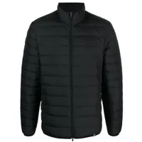boggi milano veste matelassée zippée à patch logo - noir