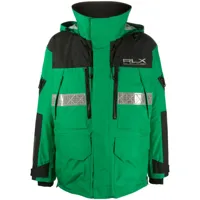 rlx ralph lauren veste imperméable à capuche - vert