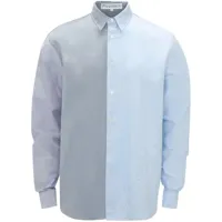 jw anderson chemise à design patchwork - bleu
