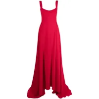 atu body couture robe longue à design sans manches - rouge