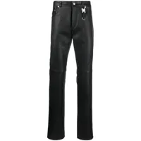 1017 alyx 9sm pantalon en cuir à coupe droite - noir