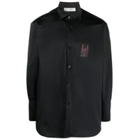 ludovic de saint sernin chemise à patch logo - noir