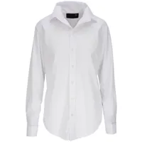 r13 chemise boutonnée à manches longues - blanc