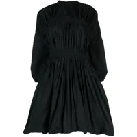 jil sander robe courte à manches longues - noir