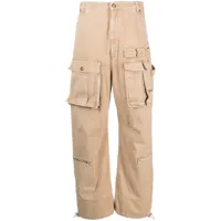 sportmax pantalon droit à poches multiples - tons neutres