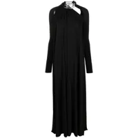 diesel robe longue d-lavie-kaf à découpes - noir