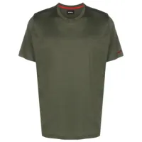 kiton t-shirt en coton à logo brodé - vert