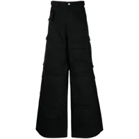 vetements pantalon ample à poches cargo - noir