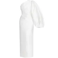 solace london robe longue aurelia à design asymétrique - blanc