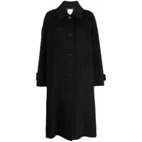 studio tomboy manteau à simple boutonnage - noir