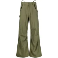 r13 pantalon ample à poches cargo - vert