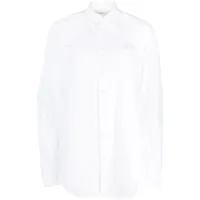 coperni chemise en coton à coupe oversize - blanc