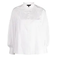 shiatzy chen chemise en popeline à détail noué - blanc