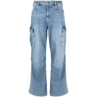 ag jeans jean moon à poches cargo - bleu