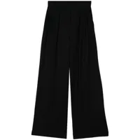 harris wharf london pantalon ample à détails plissés - noir
