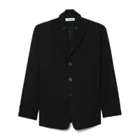 kiko kostadinov blazer boutonné à empiècements contrastants - noir