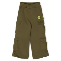 barrow pantalon en coton à coupe droite - vert