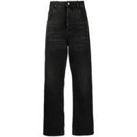 haikure jean en coton à coupe droite - noir