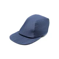 homme plissé issey miyake casquette à design plissé - bleu