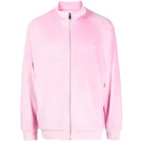 team wang design veste zippée à effet texturé - rose