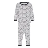 bonpoint pyjama en coton à imprimé graphique - gris
