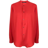 sofie d'hoore chemise en laine à manches longues - rouge
