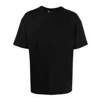 styland t-shirt en coton biologique à col rond - noir