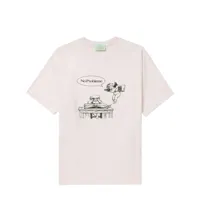 aries t-shirt en coton à imprimé graphique - rose
