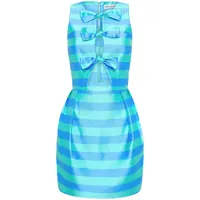 rebecca vallance robe courte seychelles à détail de nœud - bleu