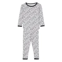 bonpoint pyjama en coton à imprimé graphique - gris