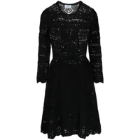 prada pre-owned robe mi-longue à coupe évasée - noir