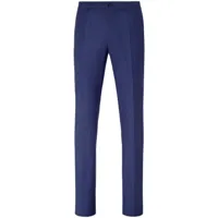 philipp plein pantalon de costume à plis marqués - bleu