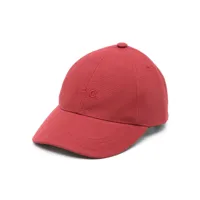 a.p.c. casquette charlie à logo brodé - rouge