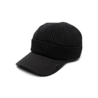 neil barrett casquette en coton à logo brodé - noir