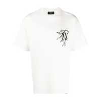 represent t-shirt en coton à logo imprimé - blanc