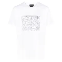 a.p.c. t-shirt carl à motif monogrammé - blanc