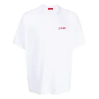 charles jeffrey loverboy t-shirt en coton biologique à imprimé graphique - blanc