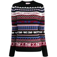 charles jeffrey loverboy pull en maille intarsia - multicolore