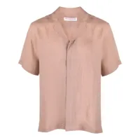 orlebar brown chemise maitan en lin - rose