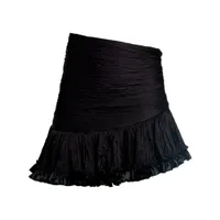 rabanne minijupe drapée à design asymétrique - noir