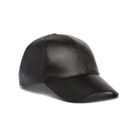 prada casquette à plaque logo - noir